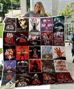 Personalized Evil Dead Quilt Bed Set Blanket for Bedroom Decor and Family Gifts