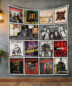 Personalized Extreme Album Covers Quilt Bedding Set Blanket - Great for Bedroom Decor and Family Gifts