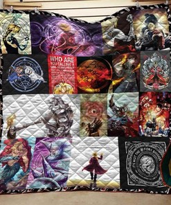 Personalized FMA Blanket Quilt Bedding Set - Gifts for Fans and Home Decoration