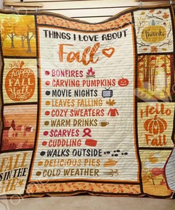 Personalized Fall Quilt Bedding Set - Bedroom Decor and Gifts for Family