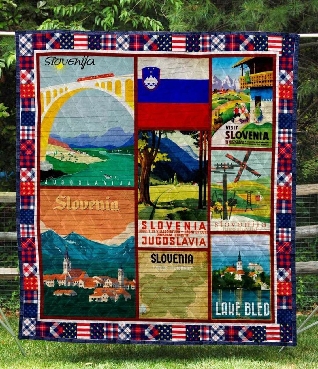 Personalized Family Quilt Bedding Set, Gifts for Home Decoration and Family