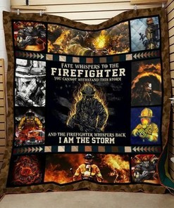 Personalized Firefighter Quilt Bed Set Blanket - Ideal for Home Decoration and Family Gifts