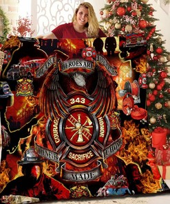 Personalized Firefighter Quilt Bedding Set Blanket - Perfect for Home Decoration and Family Gifts