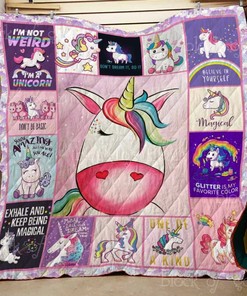 Personalized Floral Unicorn Quilt Bedding Set - Great for Bedroom Decor and Family Gifts