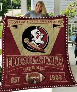Personalized Florida State Seminoles Quilt Bedding Set for Home Decoration