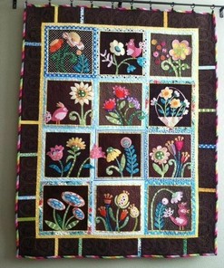 Personalized Flower Quilt Bedding Set for Family and Friends