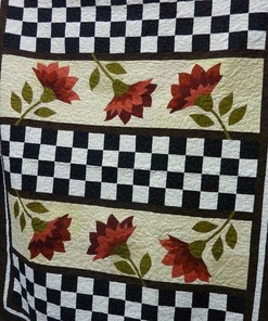 Personalized Flower Quilt Blanket and Bedding Set for Home Decor