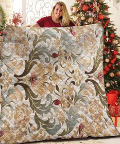 Personalized Flower Quilt Blanket and Bedding Set for New Homeowners