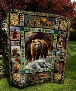 Personalized Fox Mom Quilt Bedding Set Blanket for Home Decoration and Gifts for Family