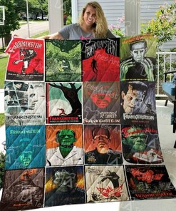 Personalized Frankenstein Bedding Set Quilt Blanket - Great for Bedroom Decor and Family Gifts