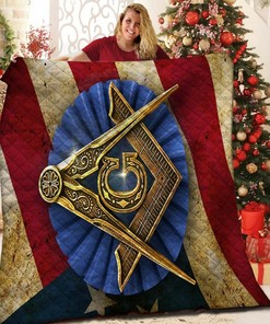 Personalized Freemason Quilt Bedding Set - Great for Bedroom Decor and Family Gifts