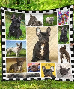 Personalized French Bulldog Quilt Bedding Set for Dog Lovers