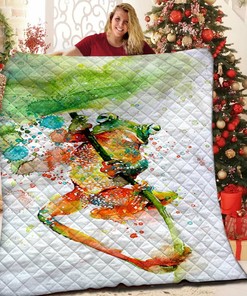 Personalized Frog Quilt Bedding Set for Home Decoration and Picnic, Gifts for Family