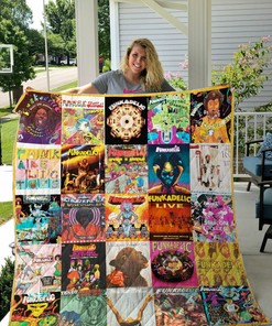 Personalized Funkadelic Quilt Bedding Set Blanket for Fans, Suitable for Bedroom Decor and Family Gifts