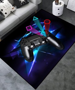 Personalized Game Area Rugs for Gamers: Non-Slip Polyester Mat (G-8)