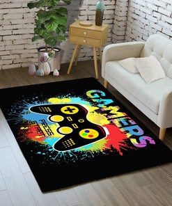 Personalized Game Room Rug for Boys - Game Room Carpet - Game Room Area Rug - Game Room Themed Area Rug