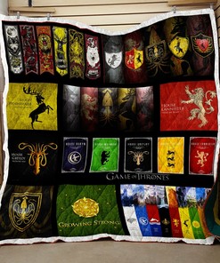 Personalized Game of Thrones Quilt Bedding Set Blanket with Custom Text for Home Decoration and Gifts for Family