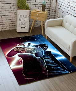 Personalized Gamer Carpet for Home Decoration: 3D Gamepad Living Room Mat or Bedroom Controller Player Boys Gifts
