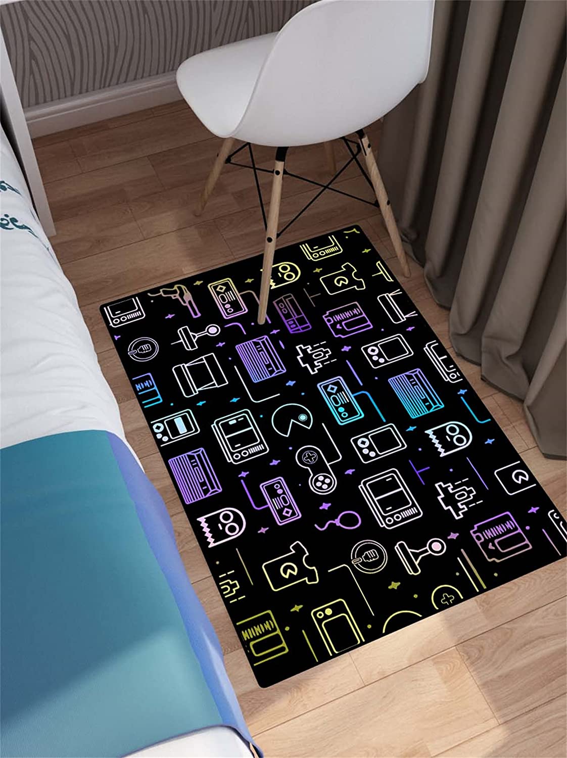 Personalized Gamer Rug for Bedroom, Boys Gaming Area Rug, Boys Room Decor, Polyester Mat - Image 2