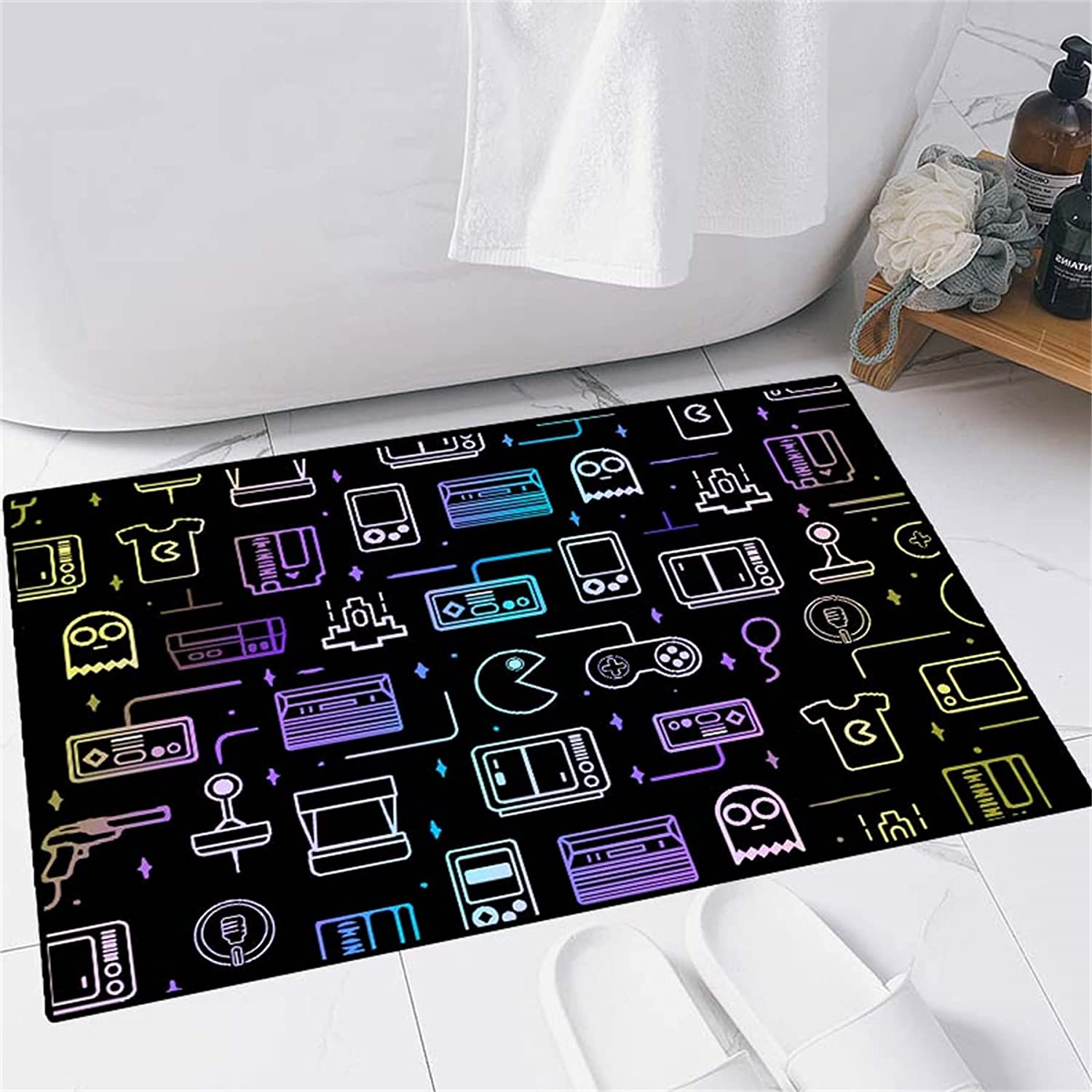 Personalized Gamer Rug for Bedroom, Boys Gaming Area Rug, Boys Room Decor, Polyester Mat - Image 4