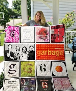 Personalized Garbage Quilt Blanket Bedding Set with Customizable Text for Home Decoration and Gifts for Family
