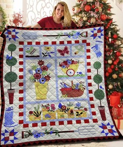 Personalized Gardening Quilt Bedding Set - Great for Bedroom Decor and Family Gifts