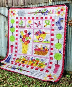 Personalized Gardening Tools Quilt Bedding Set for Home Decoration and Family Gifts