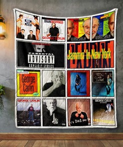 Personalized George Carlin Album Covers Quilt Blanket Bedding Set for Home Decoration