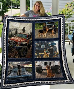 Personalized German Shepherd 2 Quilt Bedding Set for Bedroom Decor and Family Gifts