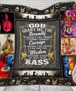 Personalized God Grant Me The Serenity Quilt Bedding Set for Home Decoration and Gifts for Family