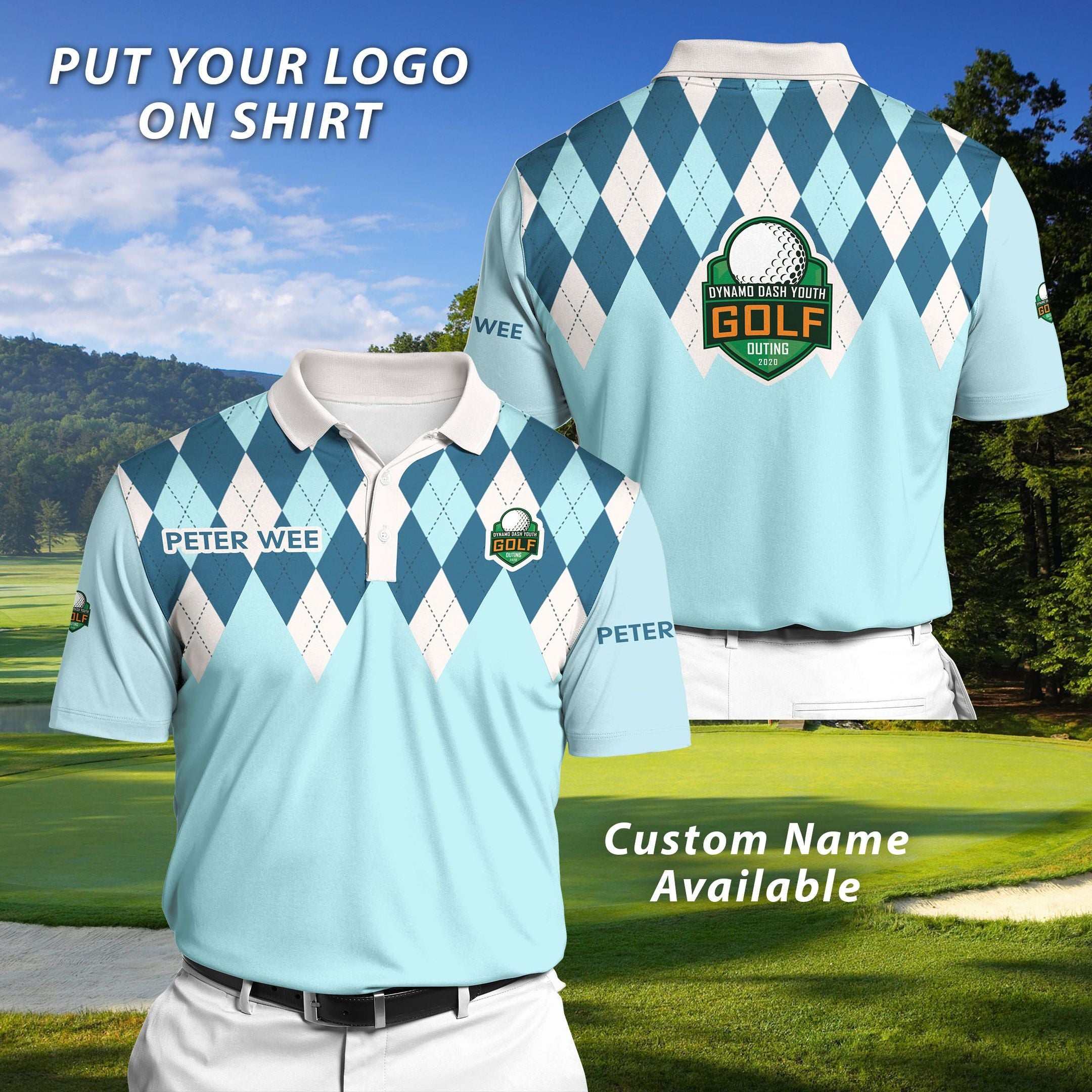 Personalized Golf Polo T-Shirt 3D Polo Shirt A11