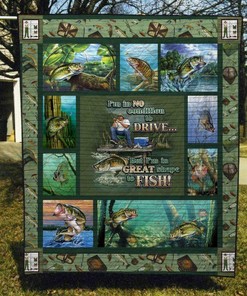 Personalized Gone Fishing Bedding Set Quilt Blanket - Great for Bedroom Decor and Family Gifts