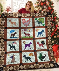 Personalized Great Dane Quilt Bedding Set - Suitable for Home Decoration