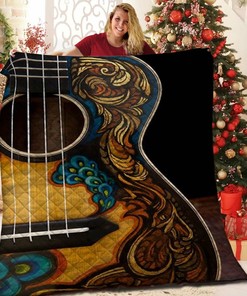 Personalized Guitar Bedding Set - Custom Name & Sentences Available
