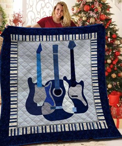 Personalized Guitar Bedding Set with 2 Pillowcases - Ideal for Home Decor