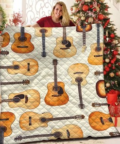 Personalized Guitar Bedding Set with Custom Name for Home and Picnic Activities