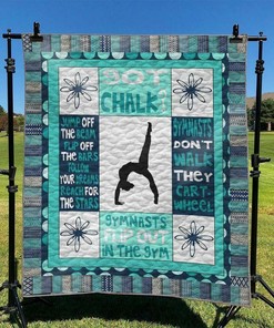 Personalized Gymnastic Quilt Bedding Set Blanket for Bedroom Decor and Family Gifts