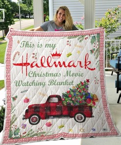 Personalized Hallmark Christmas Quilt Blanket Bedding Set for Home Decoration and Gifts for Family