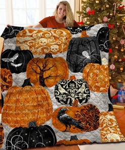 Personalized Halloween Blanket - Great for Bedroom Decor and Family Gifts