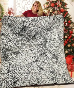 Personalized Halloween Quilt and Pillow Shams - Great for Bedroom Decor and Family Gifts