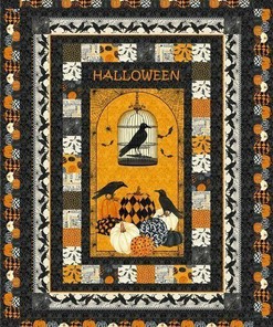 Personalized Halloween Raven Quilt Blanket Bedding Set - Gifts for Family and Bedroom Decor