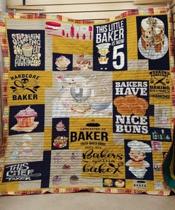 Personalized Handcore Baker Quilt Bedding Set - Great for Bedroom Decor and Family Gifts