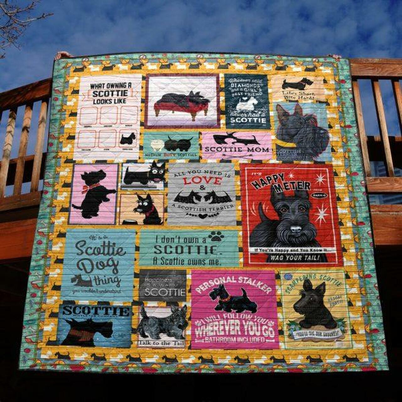 Personalized Happy Meter Quilt Bedding Set Great for Bedroom Decoration and Family Gifts