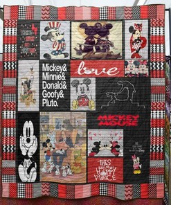 Personalized Happy Place Quilt Blanket Bedding Set - Great for Bedroom Decoration and Family Gifts