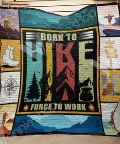 Personalized Hiking Quilt Bedding Set Blanket - Great for Bedroom Decor and Family Gifts