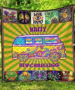 Personalized Hippie Premium 1 Blanket Quilt Bedding Set, Great for Bedroom Decor and Family Gifts