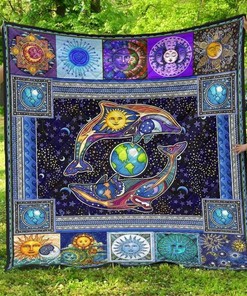 Personalized Hippie Premium 4 Blanket Quilt Bedding Set for Bedroom Decor and Family Gifts