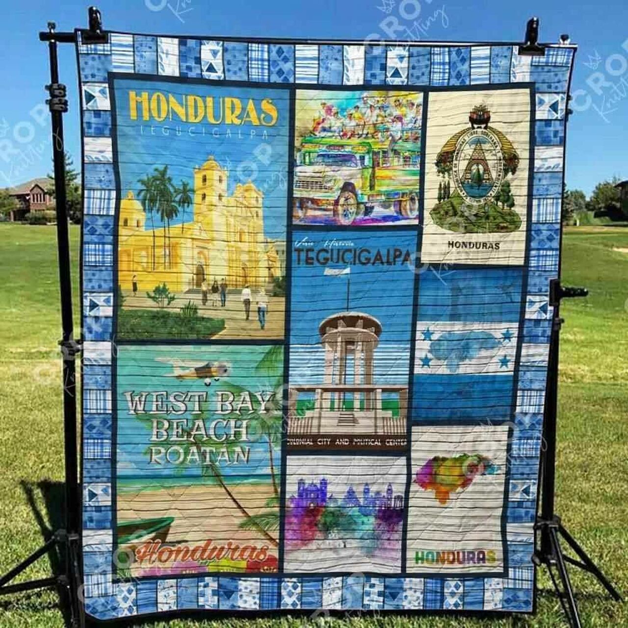 Personalized Honduras Quilt Bedding Set Great for Bedroom Decor and Family Gifts