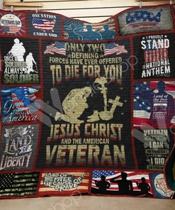 Personalized Honor Veterans Quilt Bedding Set - Great for Bedroom Decor and Family Gifts