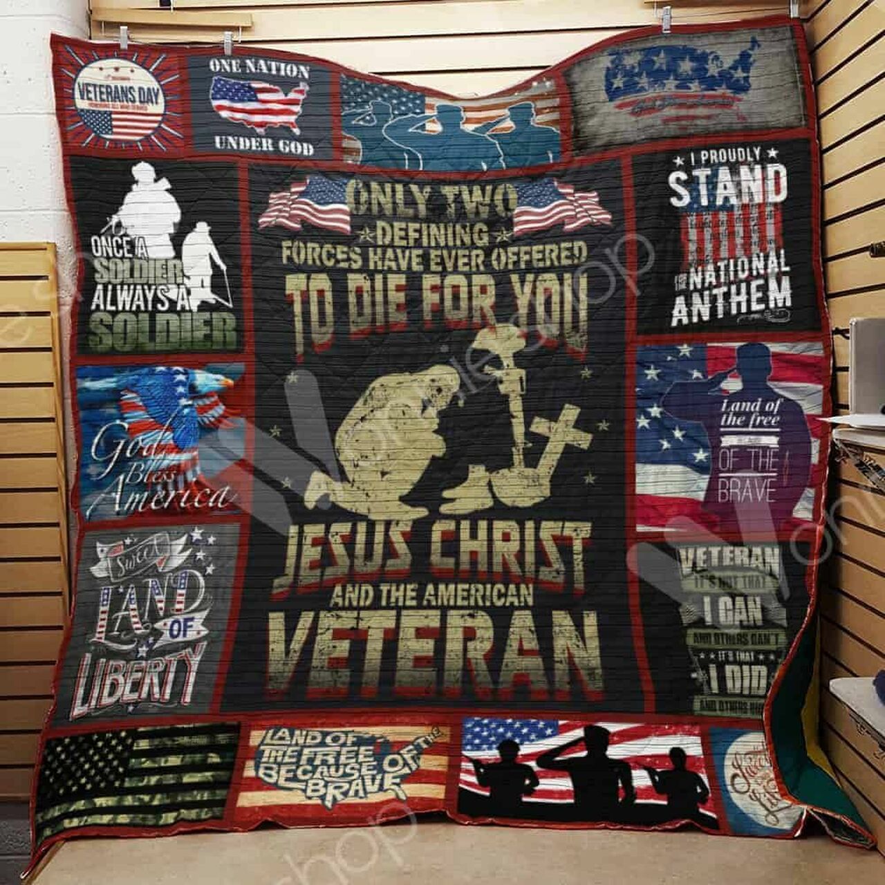 Personalized Honor Veterans Quilt Bedding Set - Great for Bedroom Decor and Family Gifts
